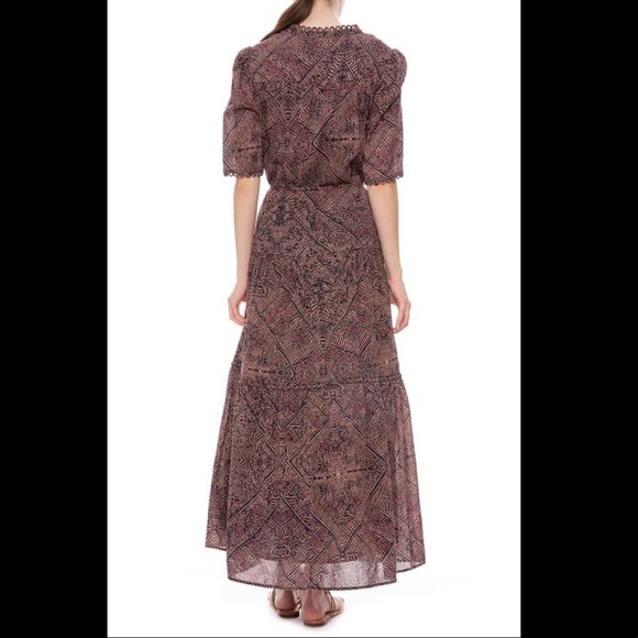 APIECE APART Alta Maxi Dress in Multi Bandhani Dot - Picture 5 of 7